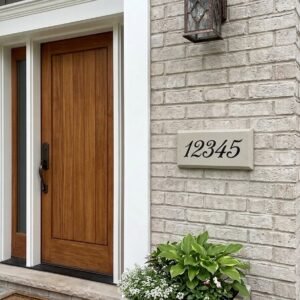 9x16 chamfered address block